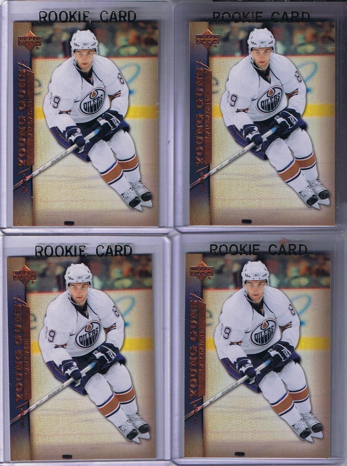 2007-08 Upper Deck YG SAM GAGNER Young Guns Rookie Edmonton Oilers 02207 Image 1