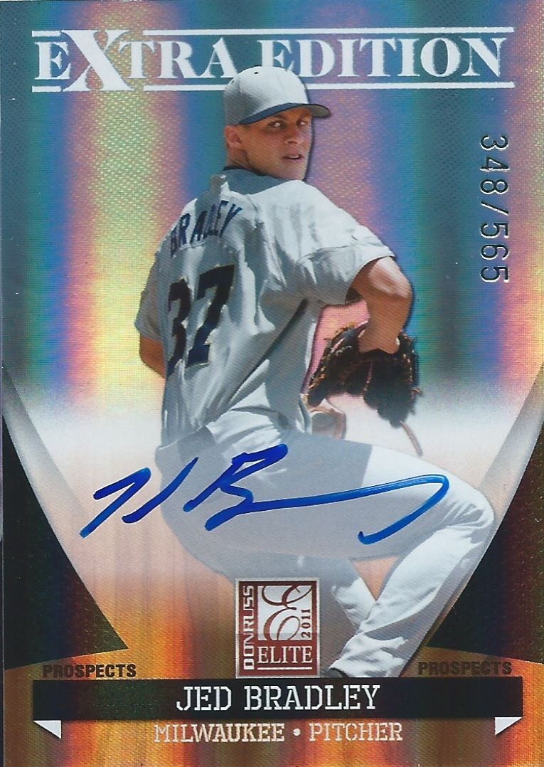 2011 Donruss Elite Extra Edition JED BRADLEY 348/565 Prospects Auto 01292 Image 1