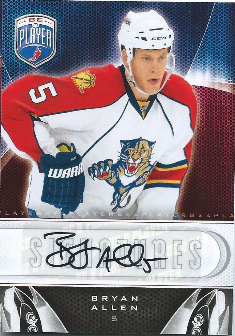 2009-10 Be A Player Signatures Auto BRYAN ALLEN Autograph Upper Deck 00321