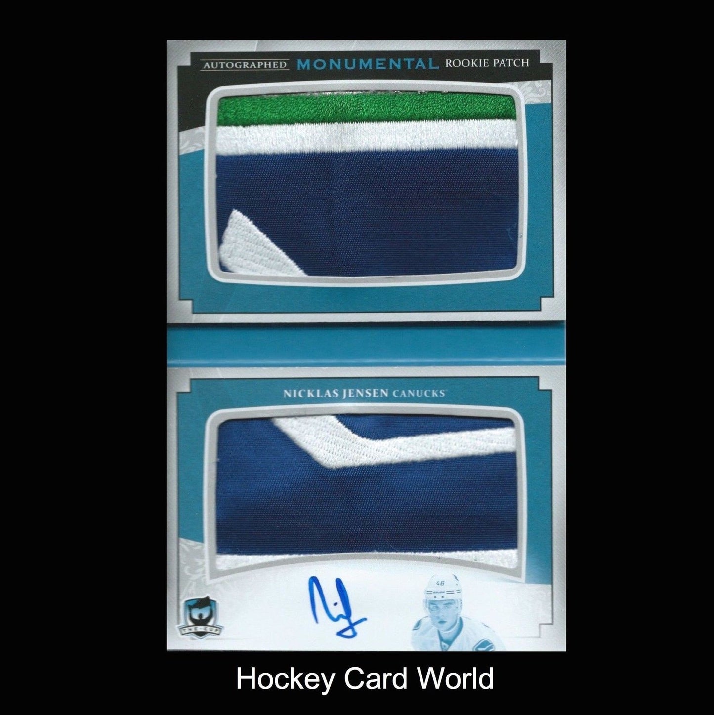 2013-14 The Cup Monumental NICKLAS JENSEN 2/5 Rookie Patch Auto Booklet Image 1