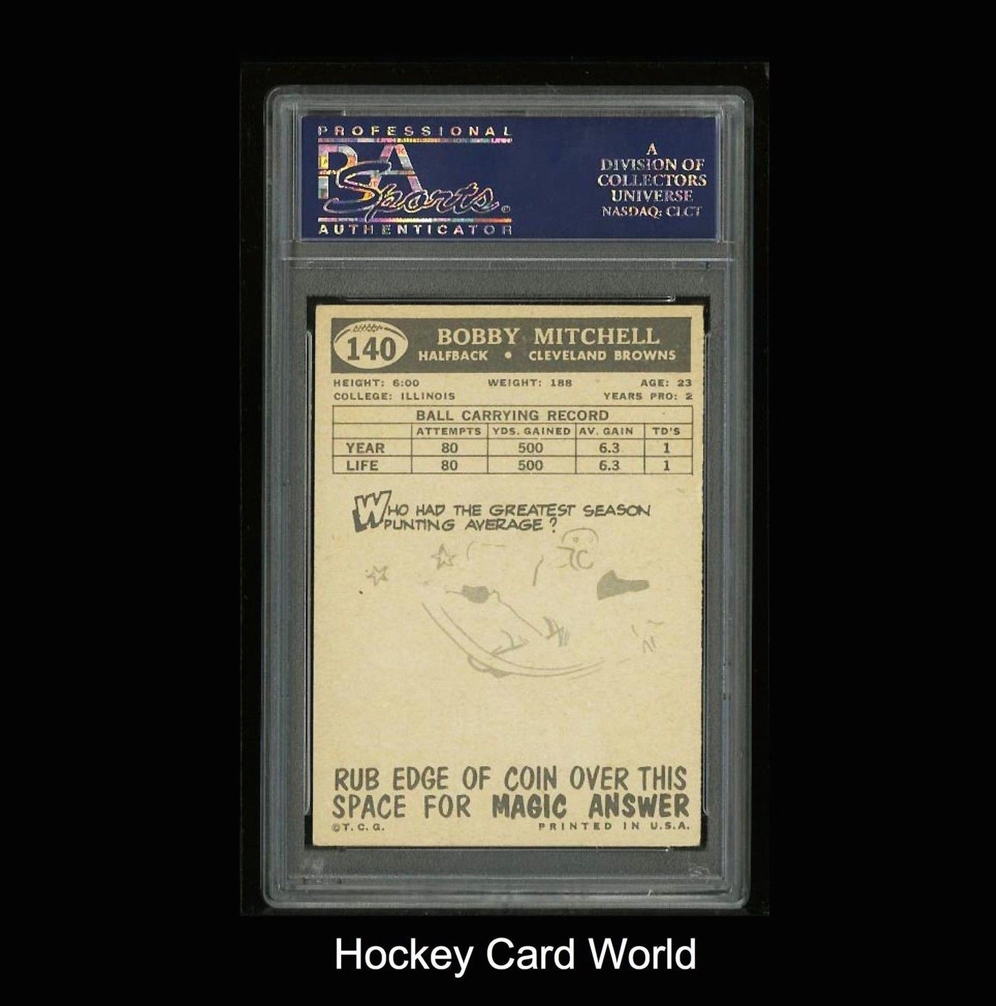 1959 Topps #140 BOBBY MITCHELL PSA 5 MT - Vintage NFL #24454838
