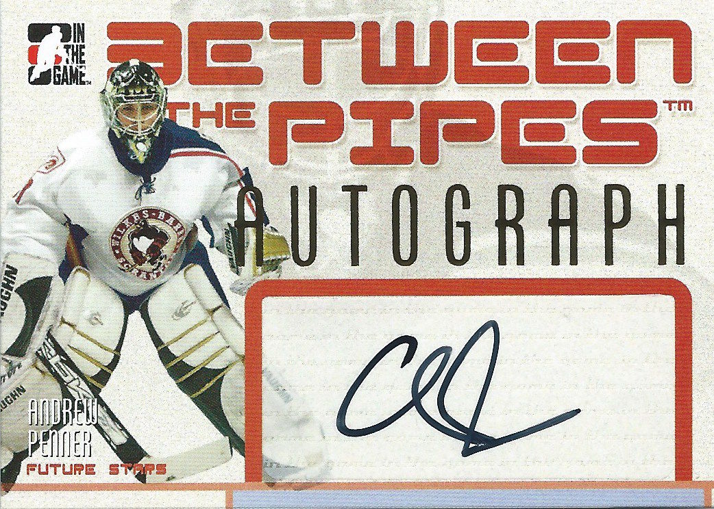 2006-07 Between the Pipes ANDREW PENNER Autograph ITG Auto NHL 01683 Image 1