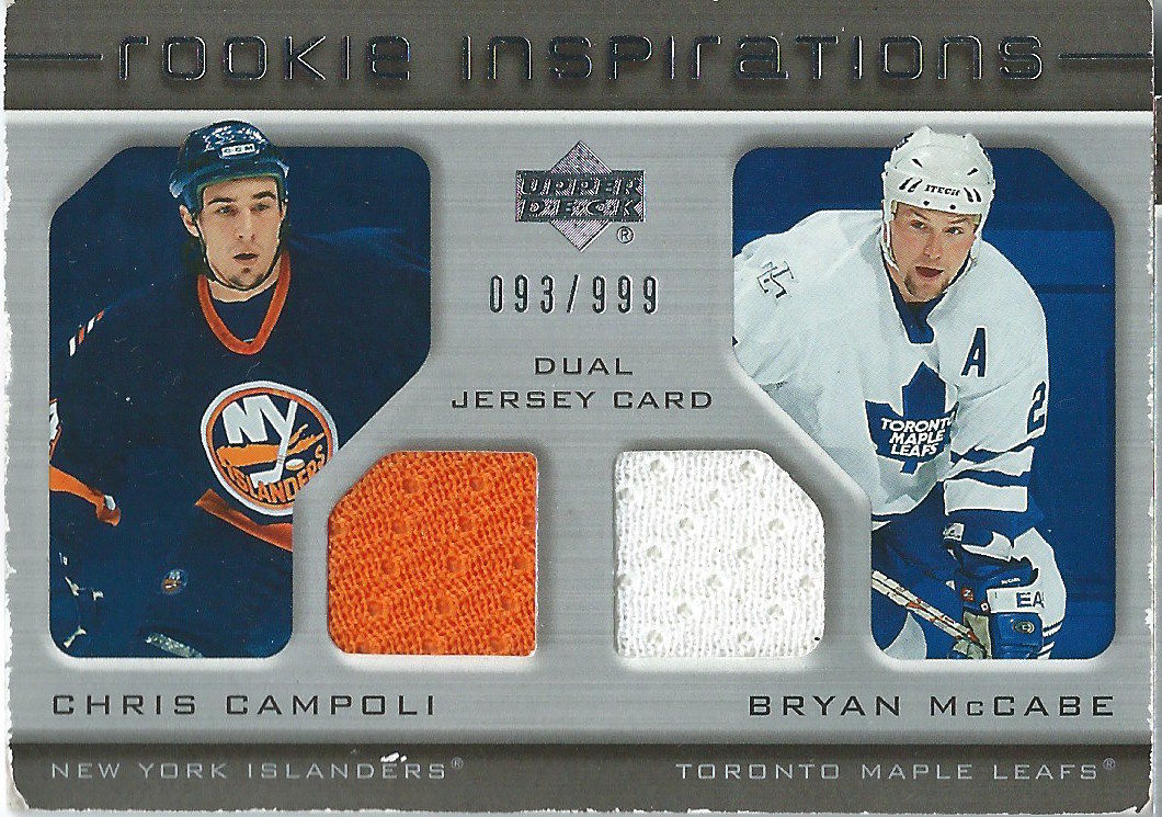 2005-06 Upper Deck Rookie Update CAMPOLI/MCCABE Jersey 93/999 01659 Image 1