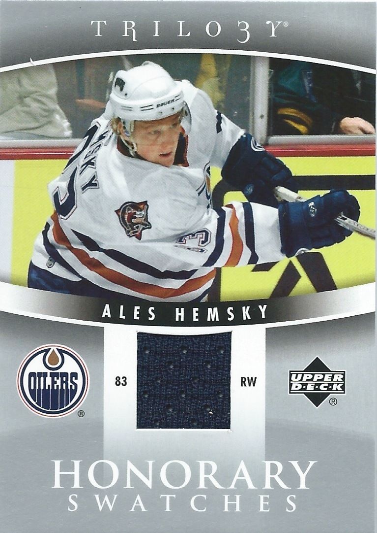 2006-07 UD Trilogy Honorary Swatches ALES HEMSKY Jersey $15 Upper Deck Image 1