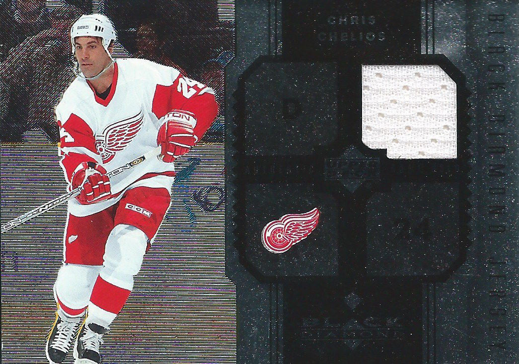 2005-06 Upper Deck Black Diamond CHRIS CHELIOS Jersey White NHL 01698
