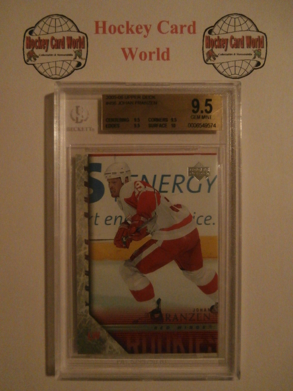 2005-06 Upper Deck Young Guns JOHAN FRANZEN RC BGS 9.5 YG 9.5 9.5 9.5 10