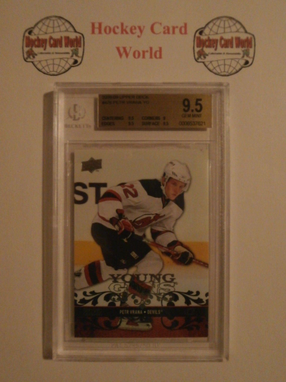 2008-09 Upper Deck Young Guns PETR VRANA RC BGS 9.5 New Jersey Devils
