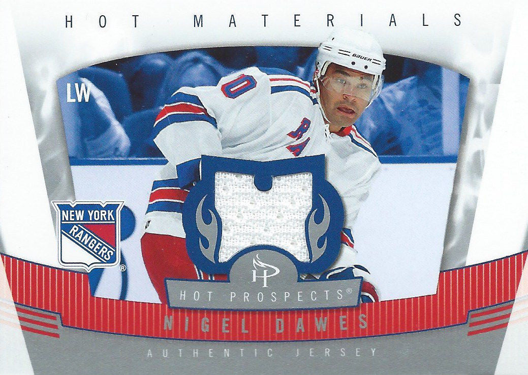 2006-07 Hot Prospects Hot Materials NIGEL DAWES Jersey Fleer NHL 01706