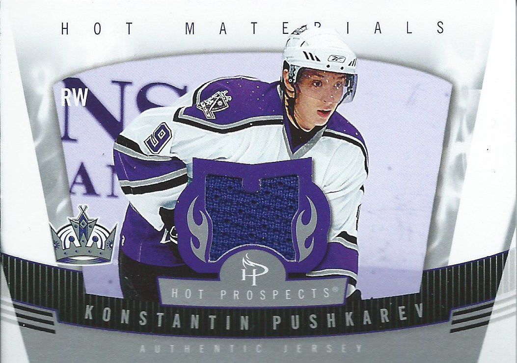 2006-07 Hot Prospects Hot Materials CONSTANTINE PUSHKAREV Jersey 01708 Image 1