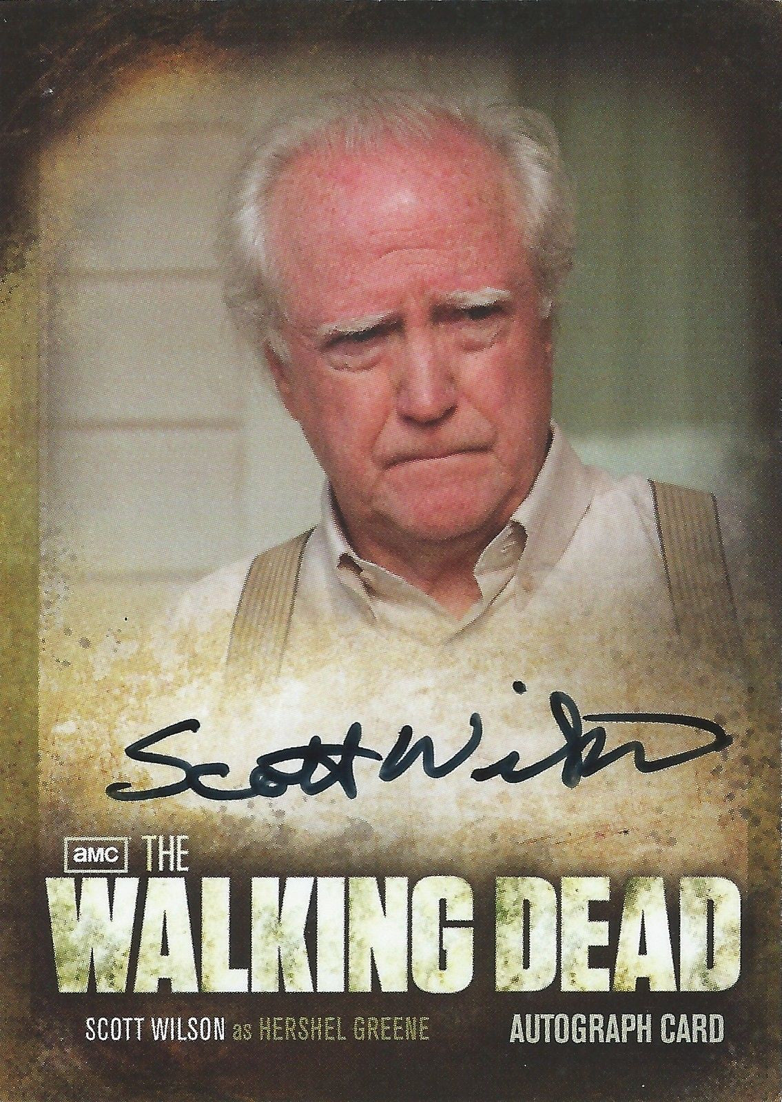 2012 AMC The Walking Dead SCOTT WILSON Auto as Hershel Greene