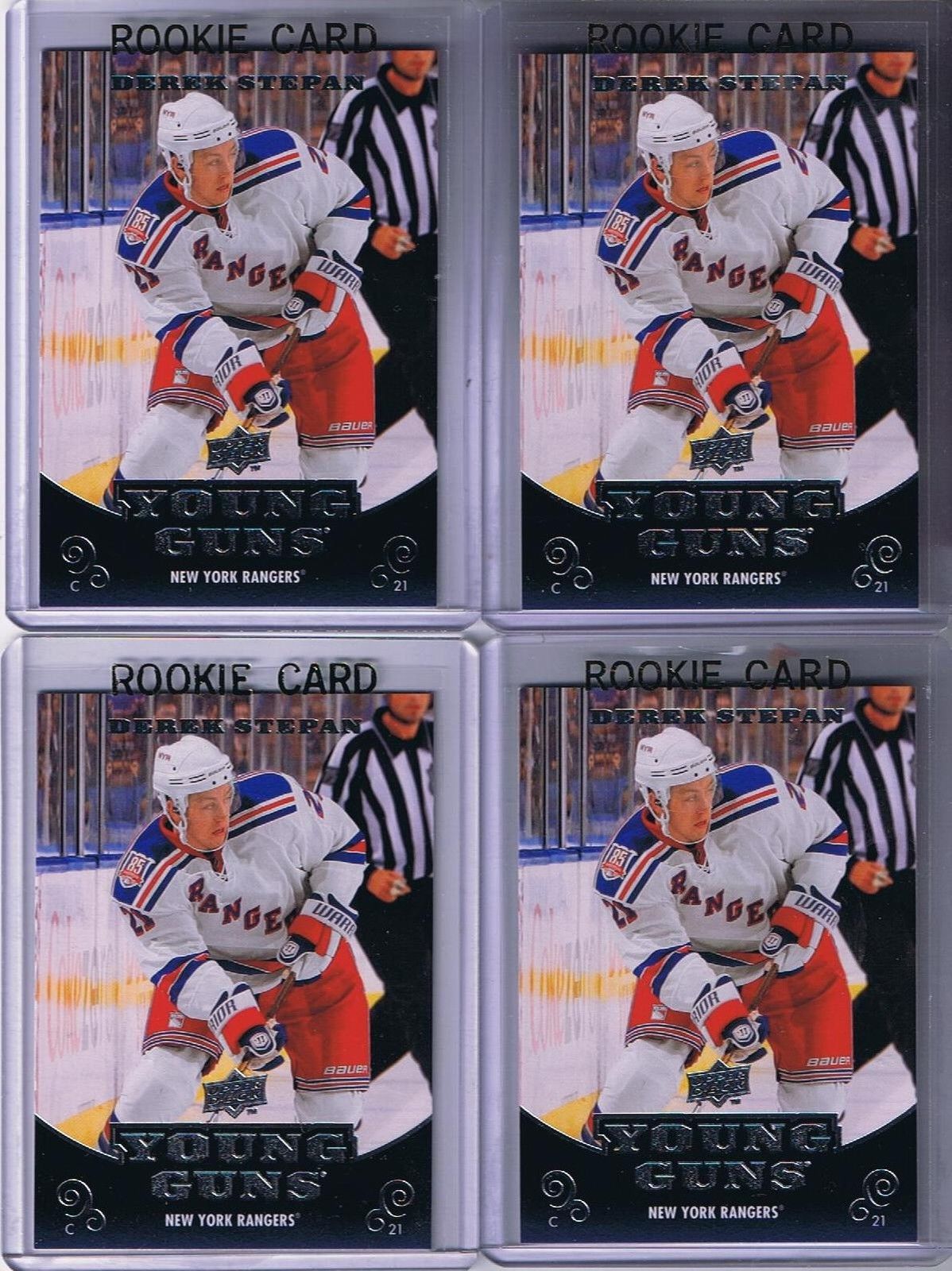 2010-11 Upper Deck YG DEREK STEPAN Young Guns Rookie NY Rangers 02180 Image 1