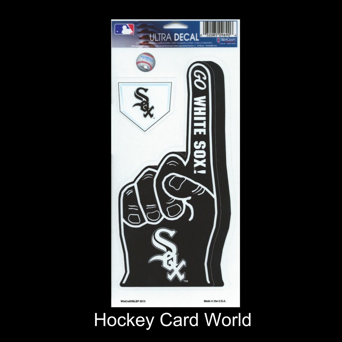 Chicago White Sox Multi-Use Decal/Sticker 2 Pack Finger/Base MLB 4"x 9" Image 1