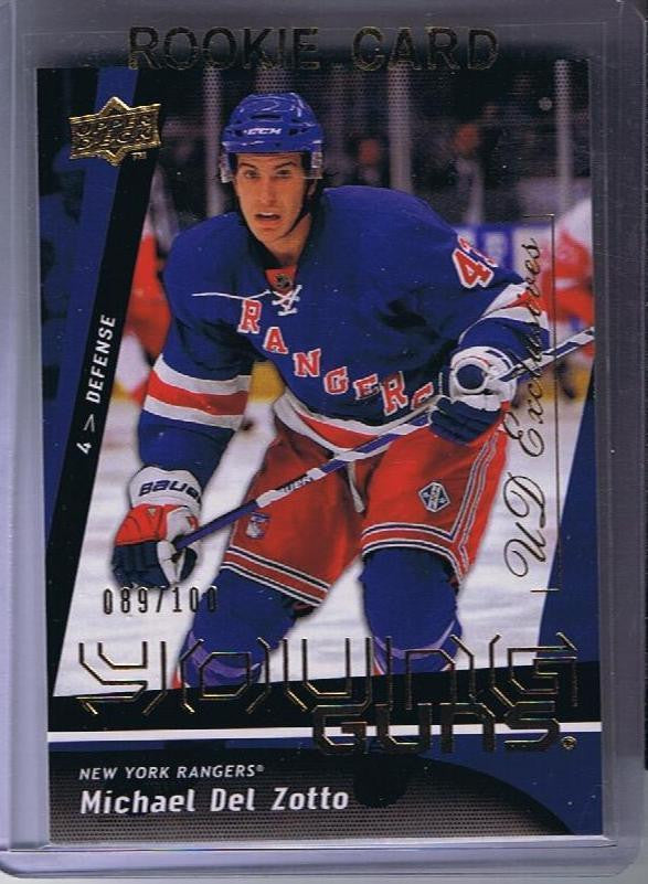 2009-10 Upper Deck YG Exclusives MICHAEL DEL ZOTTO 89/100 YG RC 02171