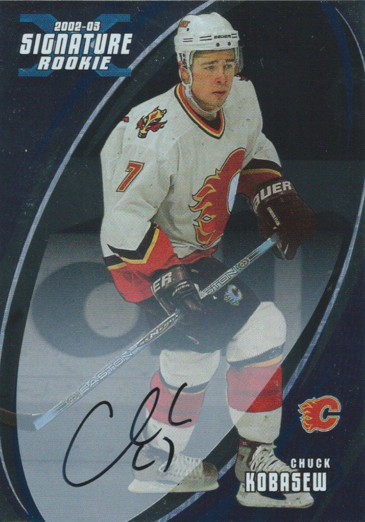 2002-03 BAP Signature Series CHUCK KOBASEW Autograph Auto UD 00390
