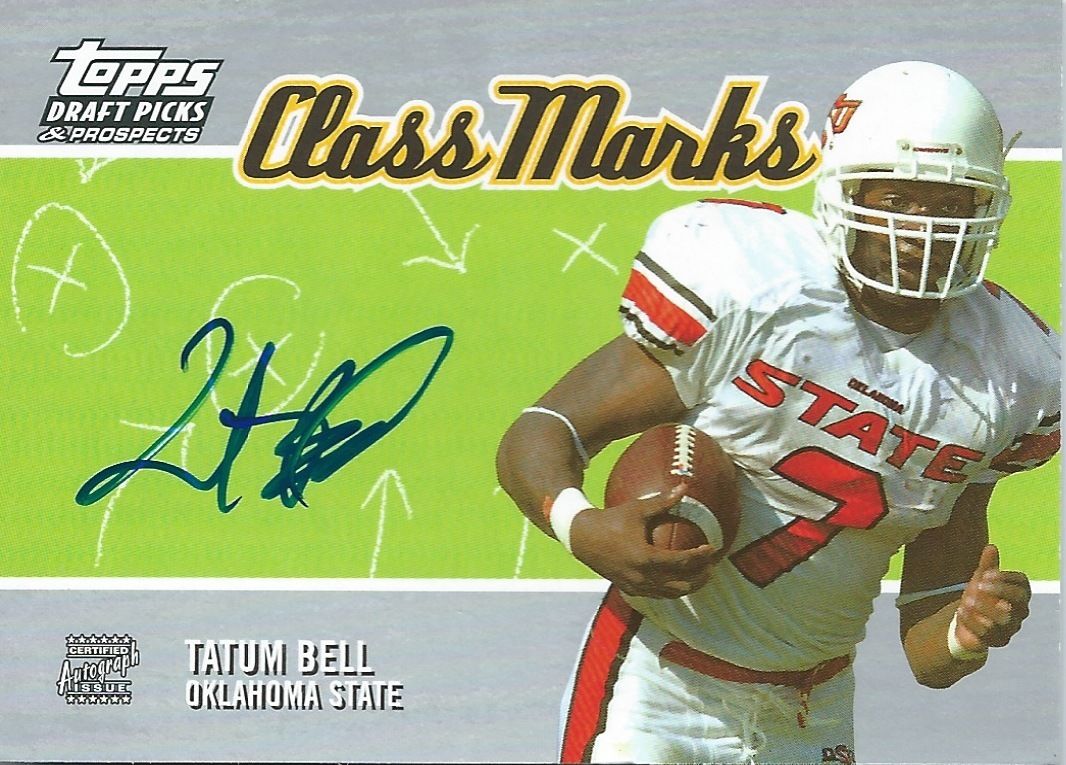 2004 Topps Draft Picks & Prospects $20 TATUM BELL Auto Class Marks 01072 Image 1