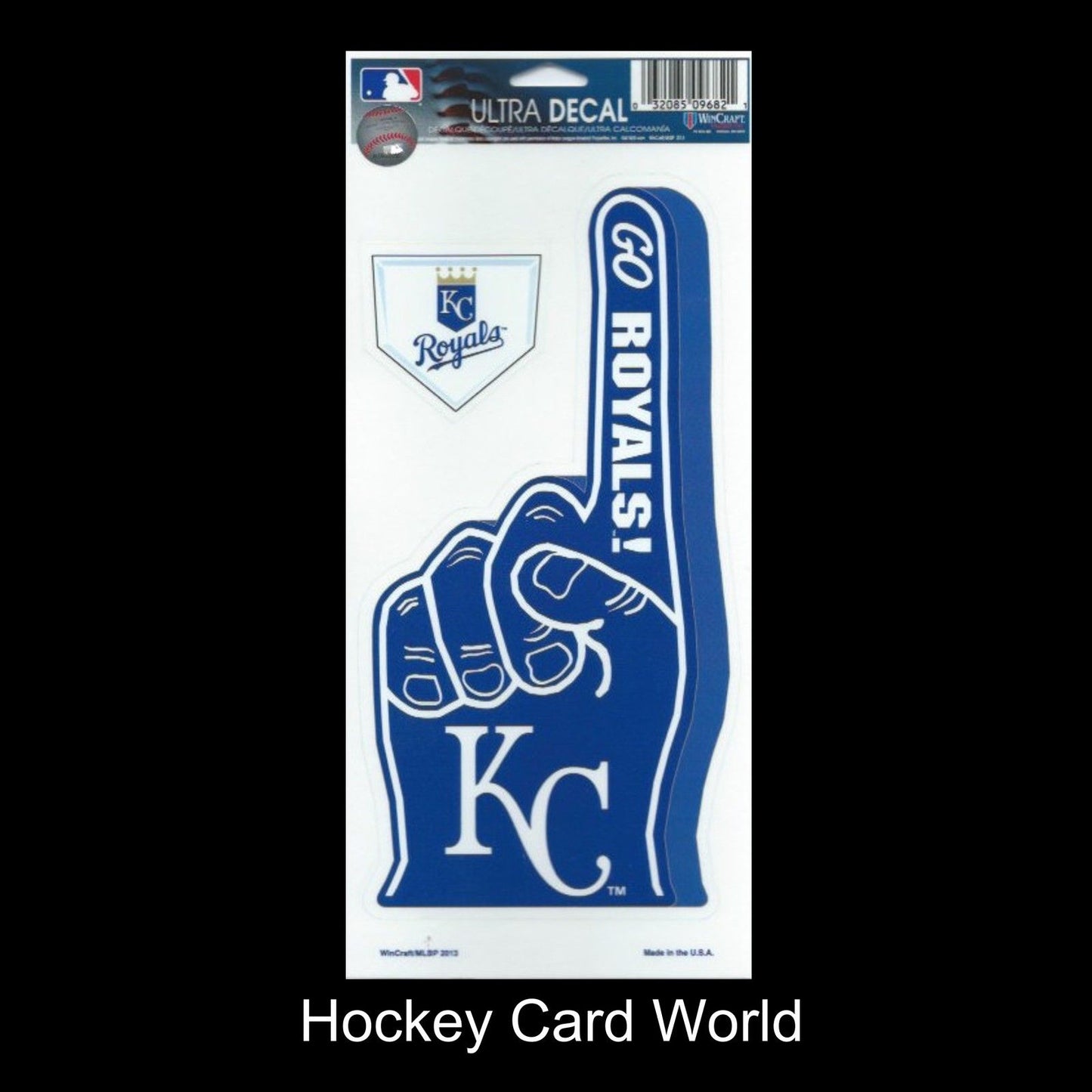 Kansas City Royals Multi-Use Decal/Sticker 2 Pack Finger/Base MLB 4"x 9" Image 1