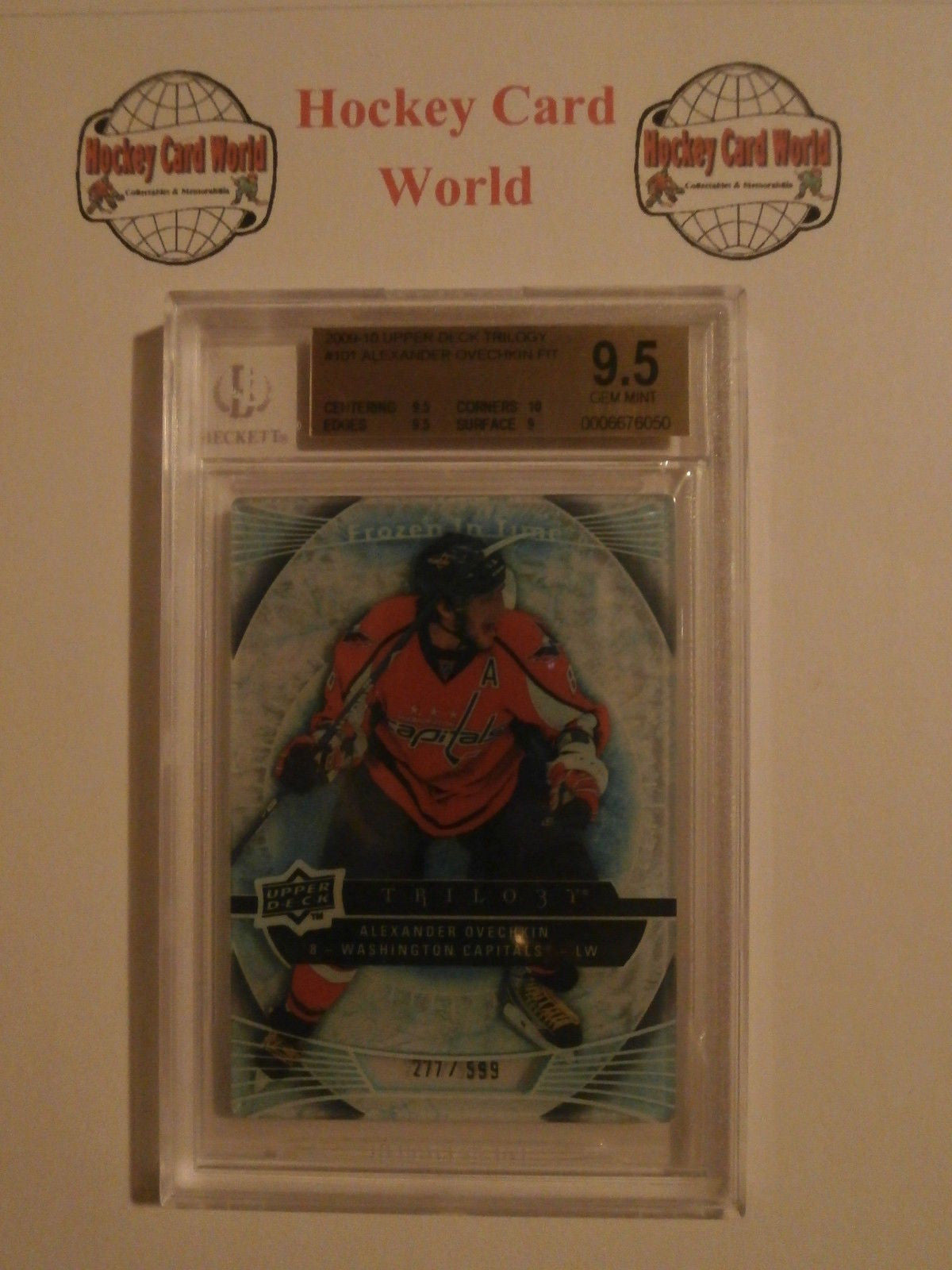 2009-10 Trilogy FIT ALEXANDER OVECHKIN #/599 BGS 9.5 Washington Capitals