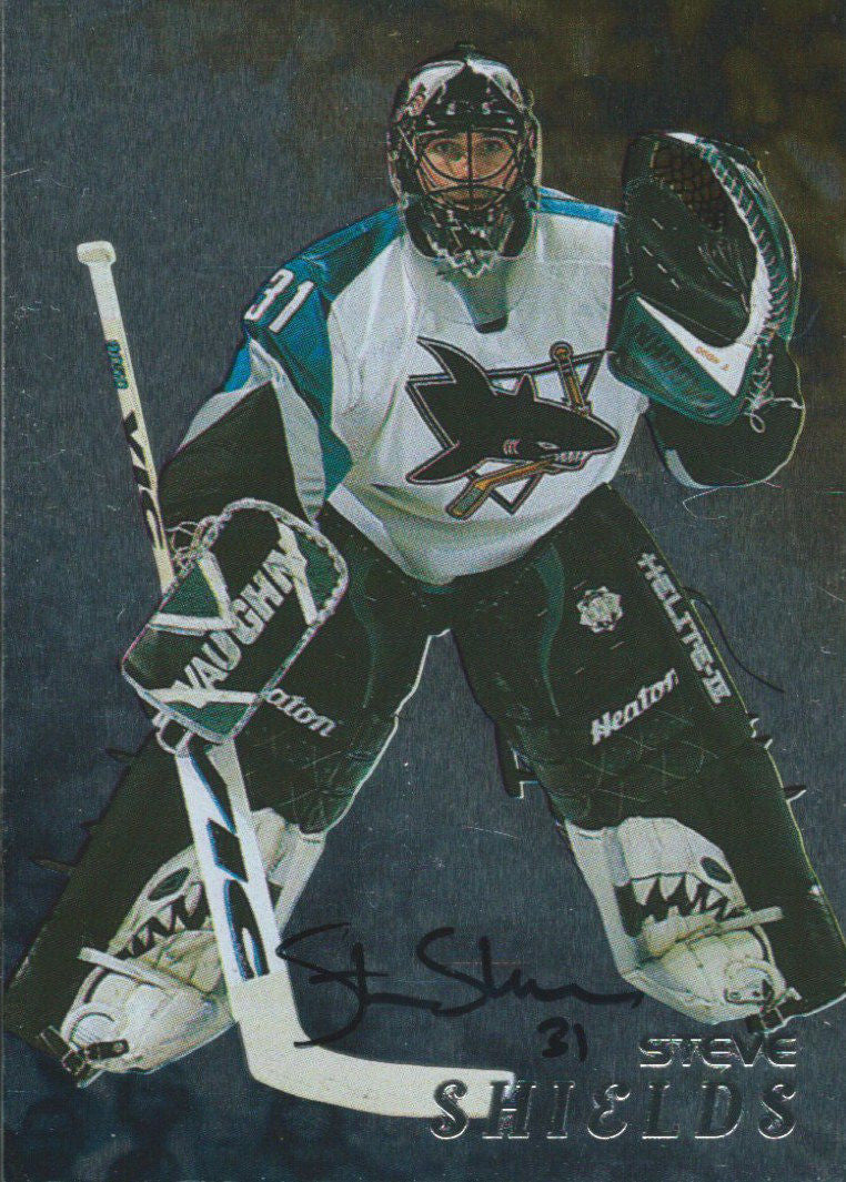 1998-99 Be A Player STEVE SHIELDS Auto Autographs Pinnacle 00375