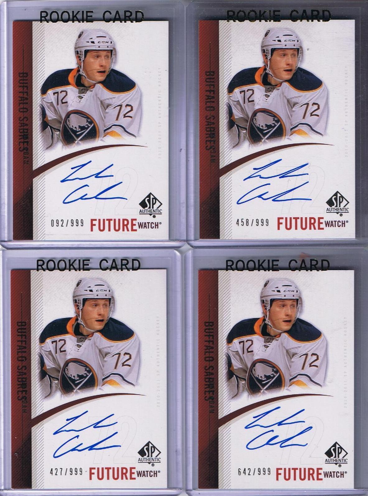 2010-11 SP Authentic LUKE ADAM Auto / Rookie /999 Sabres Autograph 00676 Image 1