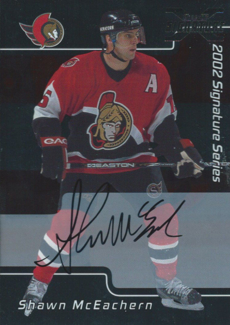 2002-03 BAP Signature Series BuyBacks 2001 SHAWN McEACHERN Auto 00329