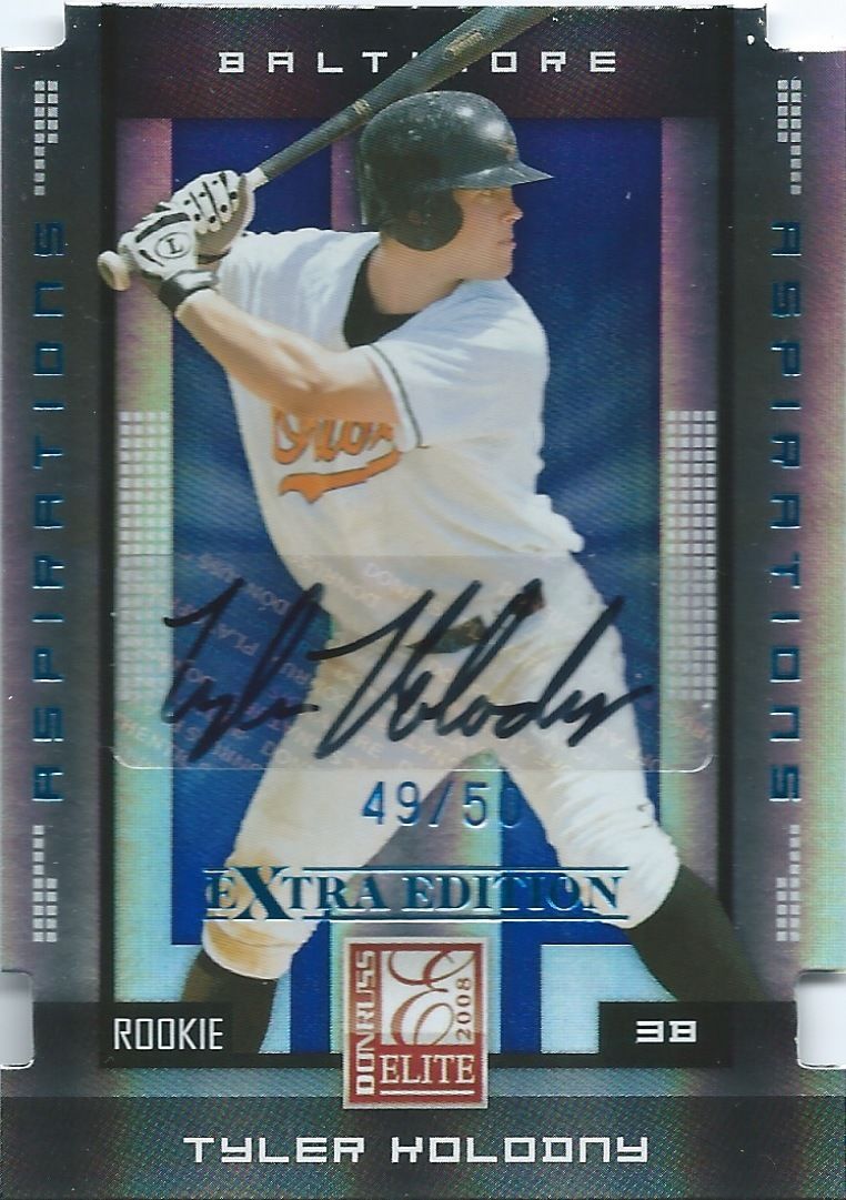2008 Donruss Extra Edition Aspirations $25 TYLER KOLODNY 49/50 Auto 01333 Image 1