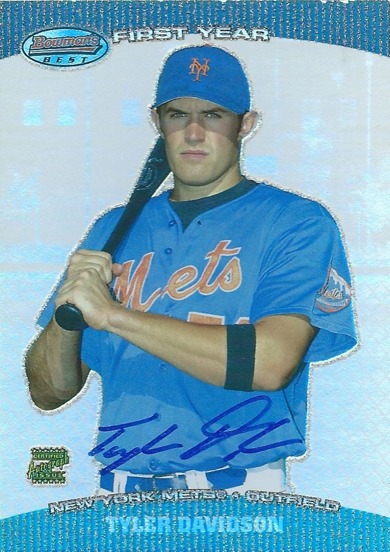 2004 Bowman's Best TYLER DAVIDSON Auto RC Rookie Signature 01289 Image 1