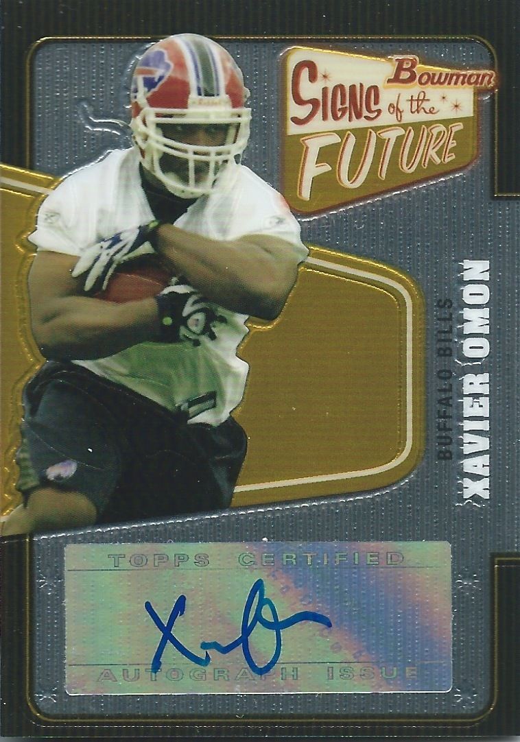 2008 Bowman Signs of the Future XAVIER OMON Auto Autographs Topps 01097 Image 1
