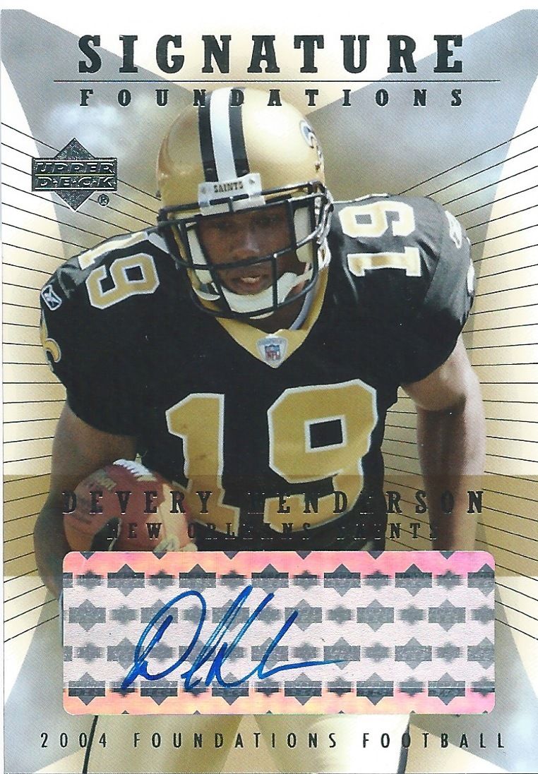 2004 Upper Deck Foundations $20 DEVERY HENDERSON Auto Signatures 01103 Image 1