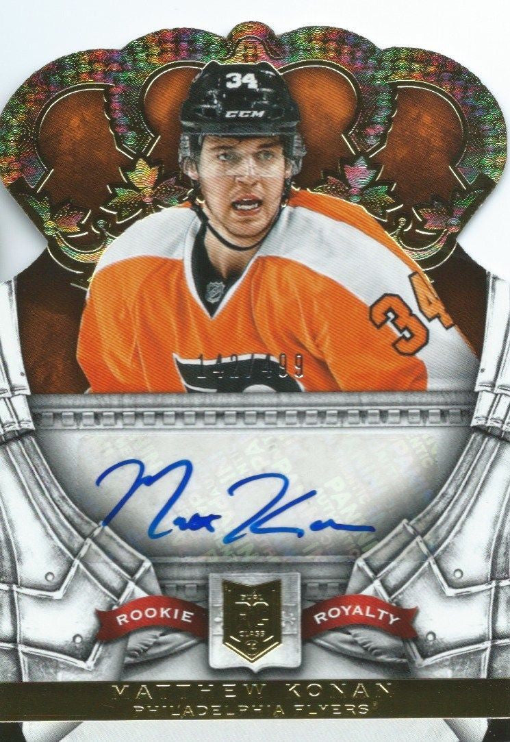 2013-14 Crown Royale MATTHEW KONAN /499 Auto Rookie Autograph Panani 00004