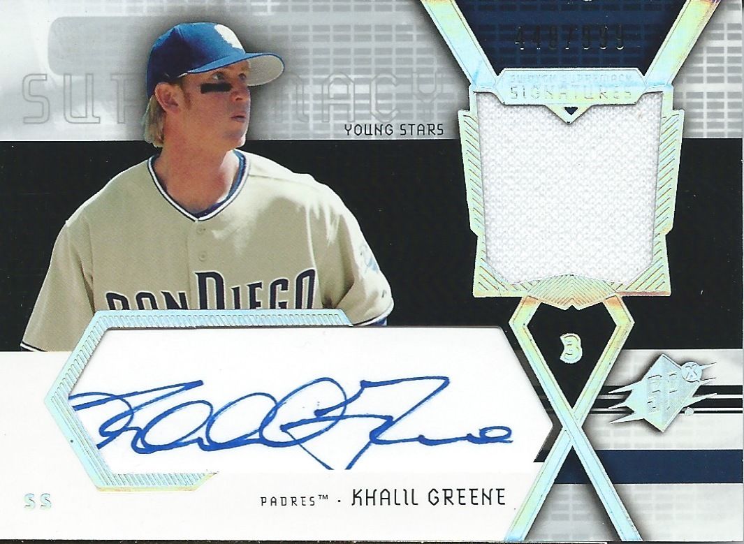 2004 SPX Swatch Supremacy Young Stars $40 KHALIL GREENE 440/999 Auto 01275 Image 1