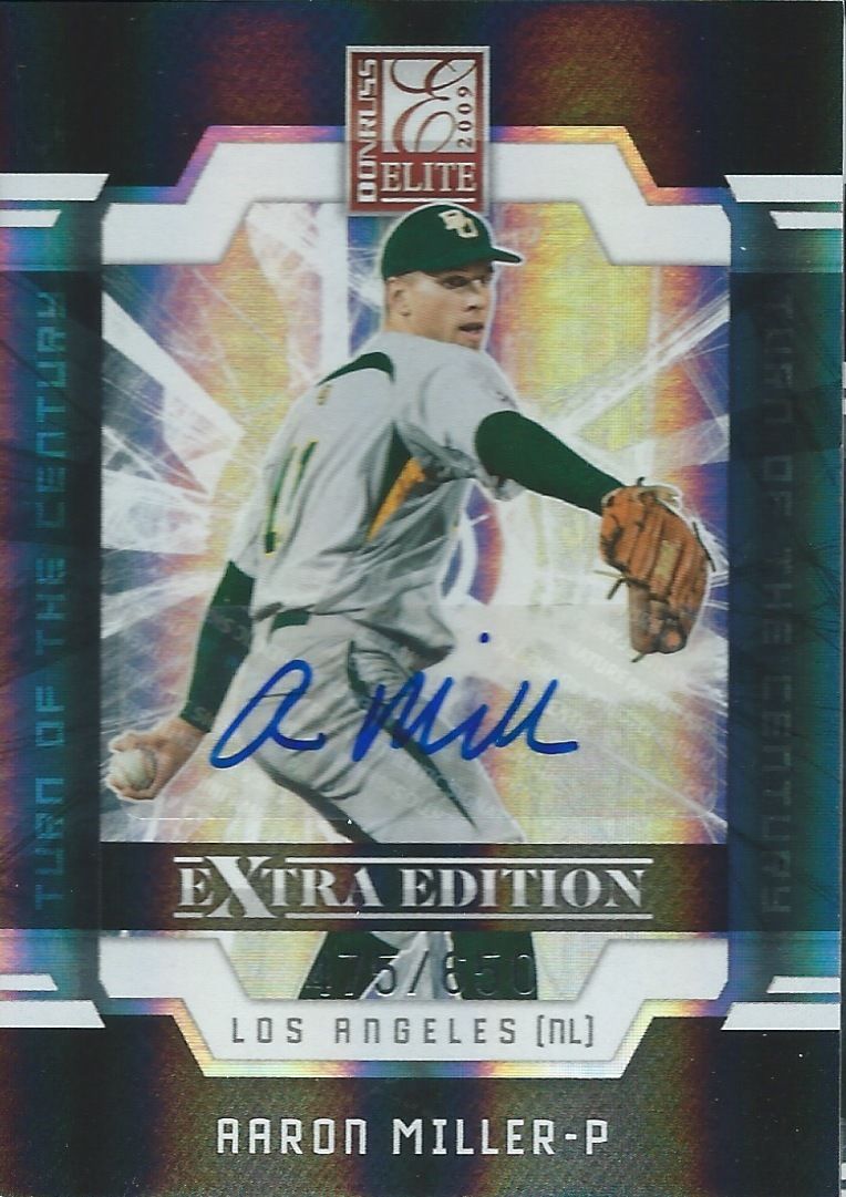 2009 Donruss Elite Extra Edition AARON MILLER 475/650 Auto Century 01415 Image 1