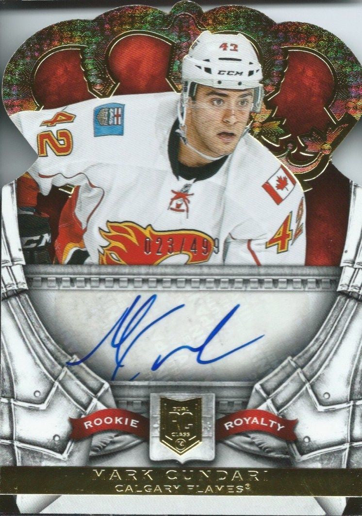 2013-14 Crown Royale MARK GUNDARI /499 Auto Rookie Autograph Panani