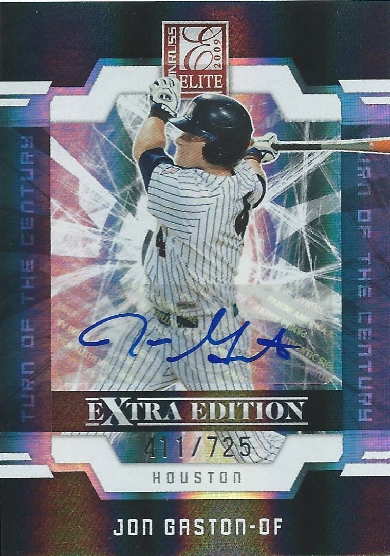 2009 Donruss Elite Extra Edition JON GASTON 411/725 Auto Century 01416 Image 1