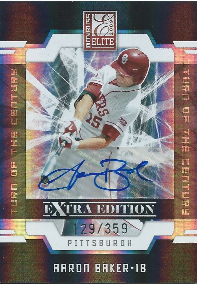 2009 Donruss Elite Extra Edition AARON BAKER 129/359 Auto Turn of 01404 Image 1