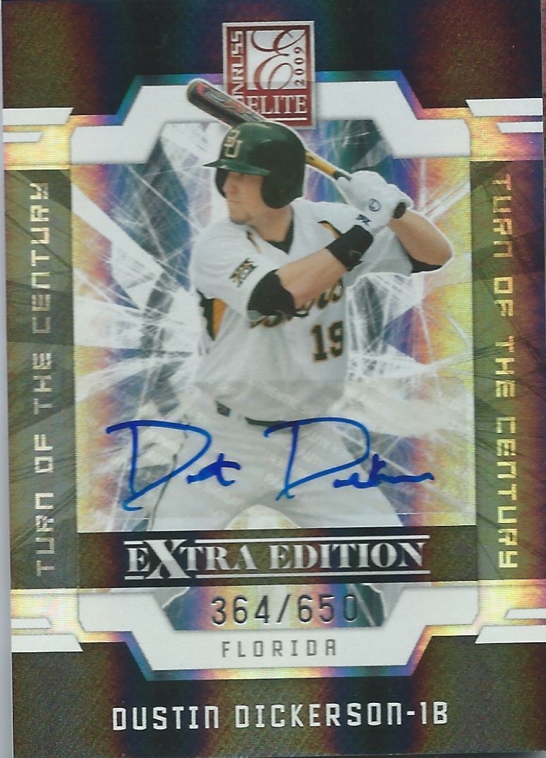 2009 Donruss Elite Extra Edition DUSTIN DICKERSON 364/650 Century 01414 Image 1