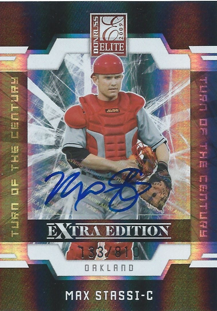 2009 Donruss Elite Extra Edition MAX STASSI #/810 Auto Turn of Century
