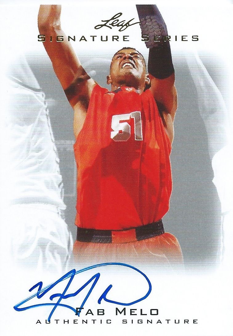 2012-13 Leaf Signature $25 FAB MELO Auto Autograph NBA Authentic 01207 Image 1