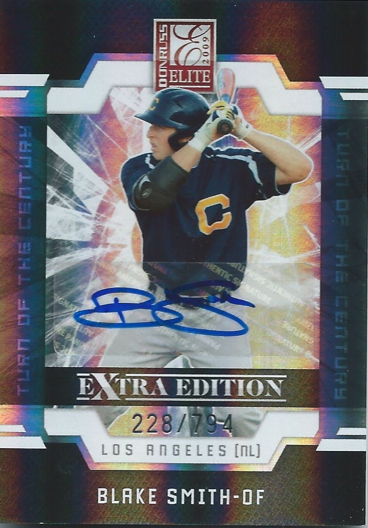 2009 Donruss Elite Extra Edition BLAKE SMITH #/794 Auto Turn of 01406 Image 1