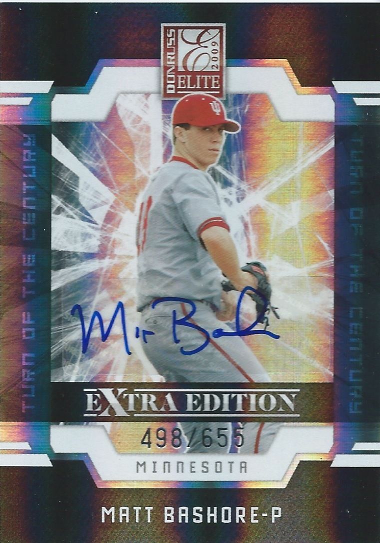 2009 Donruss Elite Extra Edition MATT BASHORE #/655 Auto Turn of 01408 Image 1