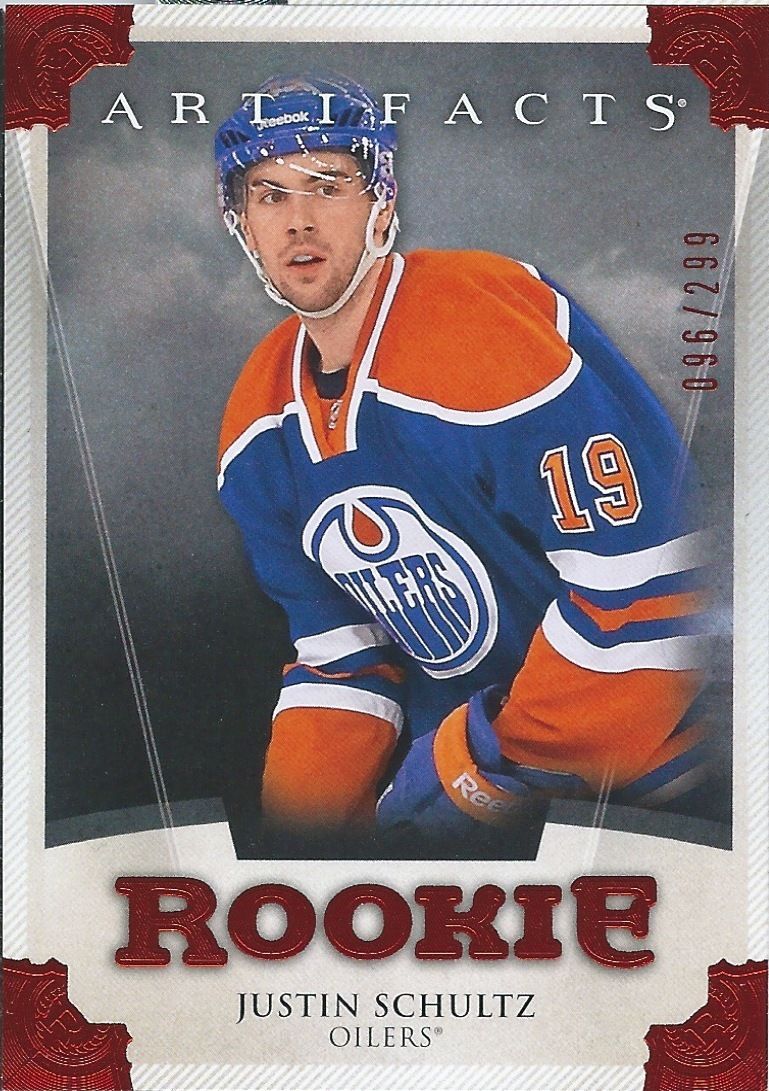 2013-14 Artifacts Ruby JUSTIN SCHULTZ 96/299 RC Upper Deck Rookie 00846 Image 1