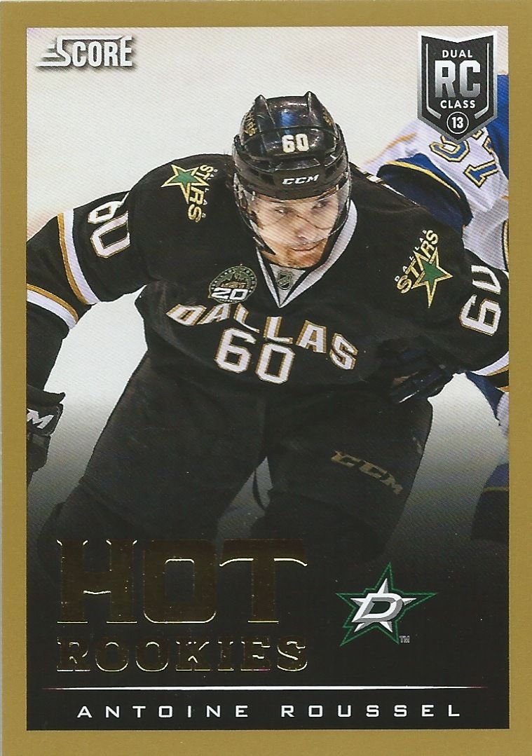2013-14 Score Gold #617 ANTOINE ROUSSEL Hot Rookies RC Panini Hockey 00871 Image 1