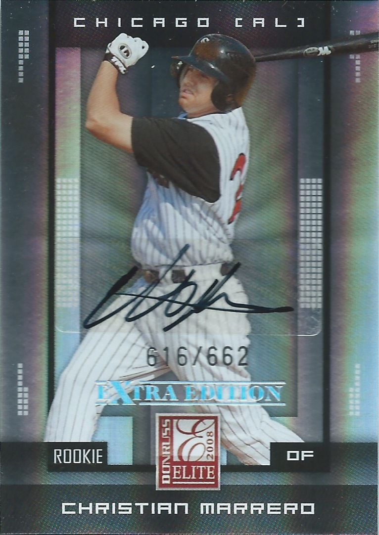 2008 Donruss Elite Extra Edition CHRISTIAN MARRERO 616/662 Auto 01343 Image 1