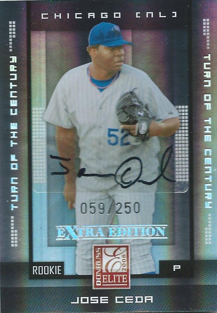 2008 Donruss Elite Extra Edition JOSE CEDA 59/250 Auto Signature 01347 Image 1