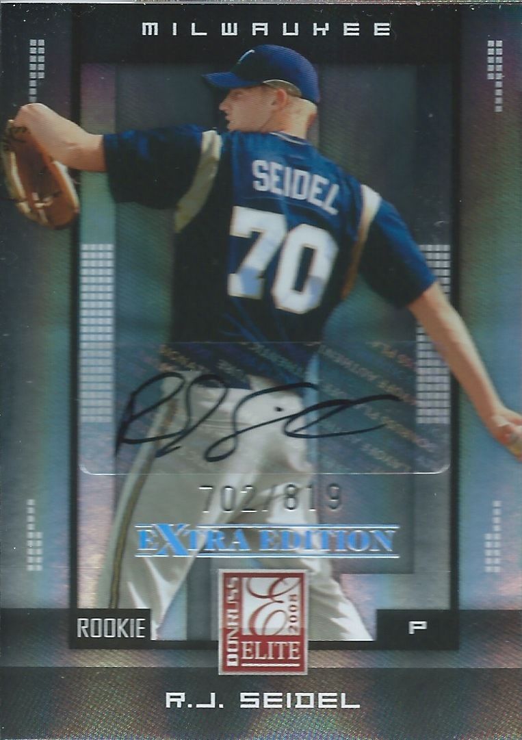 2008 Donruss Elite Extra Edition R.J. SEIDEL #/819 Auto Signature 01350 Image 1
