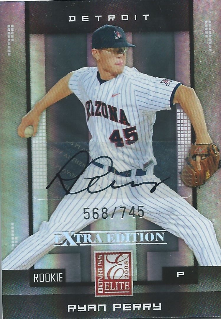 2008 Donruss Elite Extra Edition RYAN PERRY 568/745 Auto Signature 01348 Image 1