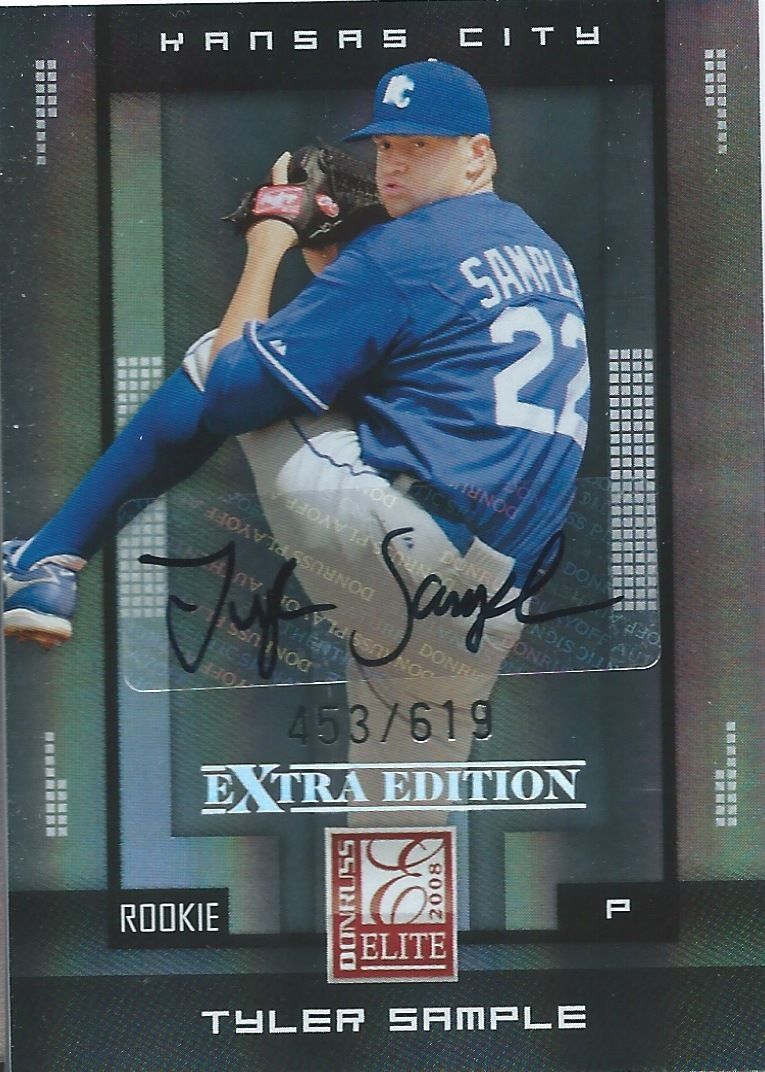 2008 Donruss Elite Extra Edition TYLER SAMPLE 453/619 Auto Signature 01351 Image 1