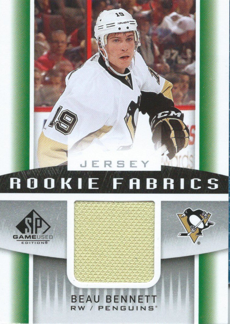 2013-14 Upper Deck SP Game Used Rookie Fabrics BEAU BENNETT Jersey 02555 Image 1