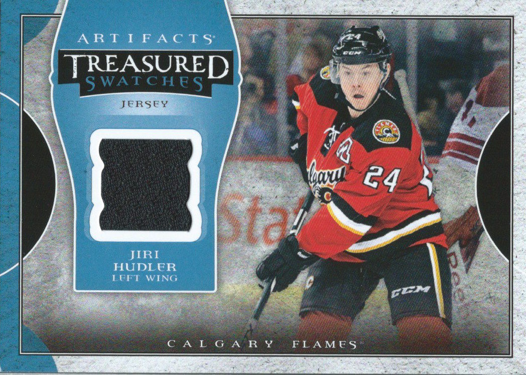 2015-16 Upper Deck Artifacts Treasured Swatches JIRI HUDLER Jersey 02556 Image 1