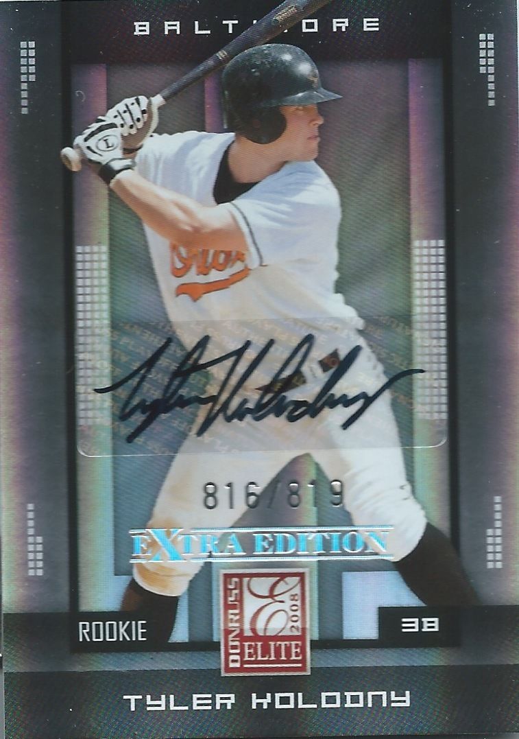 2008 Donruss Elite Extra Edition TYLER KOLODNY #/819 Auto Signature 01353 Image 1