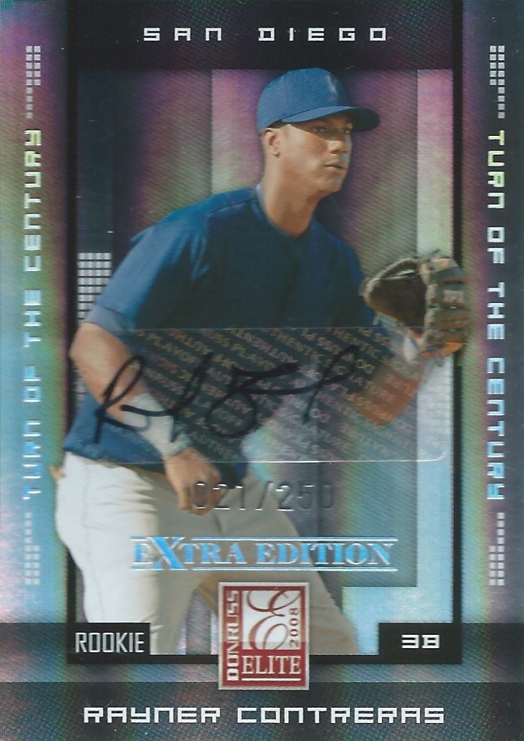 2008 Donruss Elite Extra Edition RAYNER CONTRERAS #/349 Auto Signature Image 1